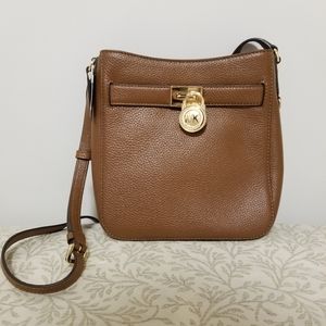 NWT Michael Kors Brown Hamilton Leather Crossbody